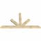 Ekena Millwork Saratoga Rough Sawn Timber Gable Bracket, Douglas Fir, 96"W x 52"H x 4"D x 6"F, 13/12 Pitch GBW096X52X0406SAR00RDF - alternate 4